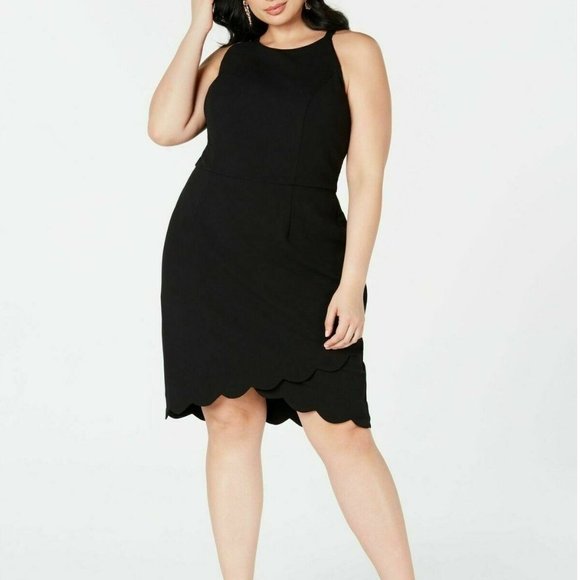 Emerald Sundae 3X Black Sheath Dress NWT CZ17 - Picture 1 of 3
